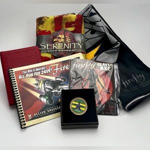 Firefly/ Serenity box set including: towel, doormat, Axe, coin, book & more✨